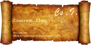 Csernus Ilma névjegykártya